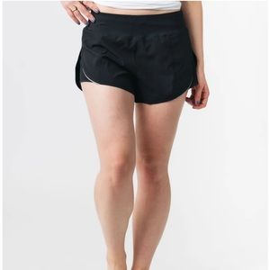 Zyia Black Mesh Energy Shorts Size L